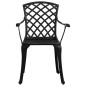 5-tlg. Bistro-Set Aluminiumguss Schwarz 5-tlg. Bistro-Set Aluminiumguss Schwarz