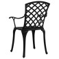 5-tlg. Bistro-Set Aluminiumguss Schwarz 5-tlg. Bistro-Set Aluminiumguss Schwarz