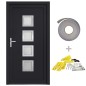 vidaXL Haustür Anthrazit 88x200 cm PVC vidaXL Haustür Anthrazit 88x200 cm PVC