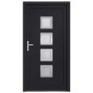 vidaXL Haustür Anthrazit 88x200 cm PVC vidaXL Haustür Anthrazit 88x200 cm PVC