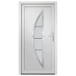 vidaXL Haustür Weiß 98x190 cm PVC vidaXL Haustür Weiß 98x190 cm PVC