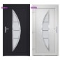 vidaXL Haustür Anthrazit 98x200 cm PVC vidaXL Haustür Anthrazit 98x200 cm PVC