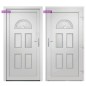 vidaXL Haustür Weiß 88x208 cm PVC vidaXL Haustür Weiß 88x208 cm PVC