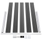 Zaunelement Set WPC 526x105 cm Schwarz Zaunelement Set WPC 526x105 cm Schwarz