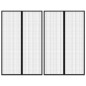 vidaXL Fliegengitter-Türvorhänge 2 Stk. Magnet Schwarz 220x130 cm vidaXL Fliegengitter-Türvorhänge 2 Stk. Magnet Schwarz 220x130 cm