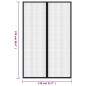 vidaXL Fliegengitter-Türvorhänge 2 Stk. Magnet Schwarz 220x130 cm vidaXL Fliegengitter-Türvorhänge 2 Stk. Magnet Schwarz 220x130 cm