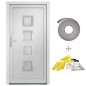 vidaXL Haustür Weiß 88x200 cm PVC vidaXL Haustür Weiß 88x200 cm PVC