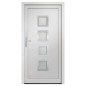 vidaXL Haustür Weiß 88x200 cm PVC vidaXL Haustür Weiß 88x200 cm PVC