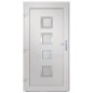 vidaXL Haustür Weiß 88x200 cm PVC vidaXL Haustür Weiß 88x200 cm PVC