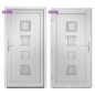 vidaXL Haustür Weiß 88x200 cm PVC vidaXL Haustür Weiß 88x200 cm PVC