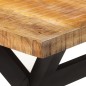 vidaXL Esstisch 160x80x75 cm Massives Raues Mangoholz vidaXL Esstisch 160x80x75 cm Massives Raues Mangoholz