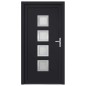 vidaXL Haustür Anthrazit 98x190 cm PVC vidaXL Haustür Anthrazit 98x190 cm PVC
