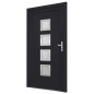 vidaXL Haustür Anthrazit 98x190 cm PVC vidaXL Haustür Anthrazit 98x190 cm PVC