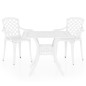 vidaXL 3-tlg. Bistro-Set Aluminiumguss Weiß vidaXL 3-tlg. Bistro-Set Aluminiumguss Weiß