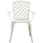 vidaXL 3-tlg. Bistro-Set Aluminiumguss Weiß vidaXL 3-tlg. Bistro-Set Aluminiumguss Weiß