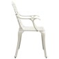 vidaXL 3-tlg. Bistro-Set Aluminiumguss Weiß vidaXL 3-tlg. Bistro-Set Aluminiumguss Weiß