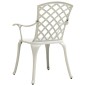vidaXL 3-tlg. Bistro-Set Aluminiumguss Weiß vidaXL 3-tlg. Bistro-Set Aluminiumguss Weiß