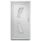 vidaXL Haustür Weiß 108x208 cm PVC vidaXL Haustür Weiß 108x208 cm PVC