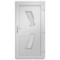 vidaXL Haustür Weiß 108x208 cm PVC vidaXL Haustür Weiß 108x208 cm PVC