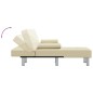vidaXL Schlafsofa in L-Form Creme 255x140x70 cm Kunstleder vidaXL Schlafsofa in L-Form Creme 255x140x70 cm Kunstleder
