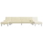 vidaXL Schlafsofa in L-Form Creme 255x140x70 cm Kunstleder vidaXL Schlafsofa in L-Form Creme 255x140x70 cm Kunstleder