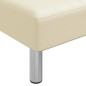 vidaXL Schlafsofa in L-Form Creme 255x140x70 cm Kunstleder vidaXL Schlafsofa in L-Form Creme 255x140x70 cm Kunstleder