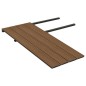 WPC Terrassendielen mit Zubehör Braun und Grau 10 m² 4 m WPC Terrassendielen mit Zubehör Braun und Grau 10 m² 4 m