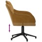 vidaXL Esszimmerstühle 2 Stk. Drehbar Braun Samt vidaXL Esszimmerstühle 2 Stk. Drehbar Braun Samt