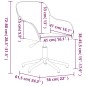 vidaXL Esszimmerstühle 2 Stk. Drehbar Braun Samt vidaXL Esszimmerstühle 2 Stk. Drehbar Braun Samt