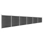 vidaXL Zaunelement Set WPC 1045x186 cm Schwarz vidaXL Zaunelement Set WPC 1045x186 cm Schwarz