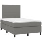 vidaXL Boxspringbett mit Matratze Dunkelgrau 120x190 cm Stoff vidaXL Boxspringbett mit Matratze Dunkelgrau 120x190 cm Stoff