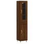 Highboard Braun Eichen-Optik 34,5x34x180 cm Holzwerkstoff Highboard Braun Eichen-Optik 34,5x34x180 cm Holzwerkstoff