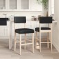 vidaXL Barstühle 2 Stk. Massivholz Gummibaum und Kunstleder vidaXL Barstühle 2 Stk. Massivholz Gummibaum und Kunstleder