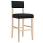 vidaXL Barstühle 2 Stk. Massivholz Gummibaum und Kunstleder vidaXL Barstühle 2 Stk. Massivholz Gummibaum und Kunstleder