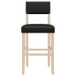 vidaXL Barstühle 2 Stk. Massivholz Gummibaum und Kunstleder vidaXL Barstühle 2 Stk. Massivholz Gummibaum und Kunstleder