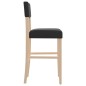 vidaXL Barstühle 2 Stk. Massivholz Gummibaum und Kunstleder vidaXL Barstühle 2 Stk. Massivholz Gummibaum und Kunstleder