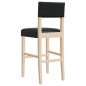 vidaXL Barstühle 2 Stk. Massivholz Gummibaum und Kunstleder vidaXL Barstühle 2 Stk. Massivholz Gummibaum und Kunstleder
