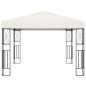 Pavillon mit LED-Lichterkette 3x3 m Creme Stoff Pavillon mit LED-Lichterkette 3x3 m Creme Stoff
