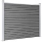 Zaunelement Set WPC 699x146 cm Grau Zaunelement Set WPC 699x146 cm Grau