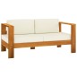 vidaXL 8-tlg. Garten-Lounge-Set mit Creme Auflagen Massivholz Akazie vidaXL 8-tlg. Garten-Lounge-Set mit Creme Auflagen Massivholz Akazie