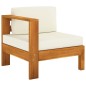 vidaXL 8-tlg. Garten-Lounge-Set mit Creme Auflagen Massivholz Akazie vidaXL 8-tlg. Garten-Lounge-Set mit Creme Auflagen Massivholz Akazie