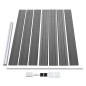 Zaunelement Set WPC 699x146 cm Grau Zaunelement Set WPC 699x146 cm Grau
