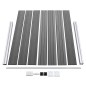 Zaunelement Set WPC 699x146 cm Grau Zaunelement Set WPC 699x146 cm Grau