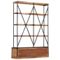 vidaXL Bücherregal 4 Ebenen 6 Schubladen 122×36×181 cm Massivholz vidaXL Bücherregal 4 Ebenen 6 Schubladen 122×36×181 cm Massivholz
