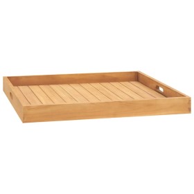 vidaXL Serviertablett 70x70 cm Massivholz Teak