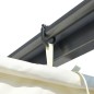 vidaXL Pergola mit Versenkbarem Dach Cremeweiß 3x3 m Stahl vidaXL Pergola mit Versenkbarem Dach Cremeweiß 3x3 m Stahl