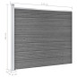 Zaunelement Set WPC 699x146 cm Grau Zaunelement Set WPC 699x146 cm Grau