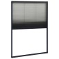 vidaXL Insektenschutz-Plissee für Fenster Aluminium Anthrazit 80x120cm vidaXL Insektenschutz-Plissee für Fenster Aluminium Anthrazit 80x120cm