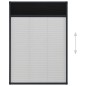 vidaXL Insektenschutz-Plissee für Fenster Aluminium Anthrazit 80x120cm vidaXL Insektenschutz-Plissee für Fenster Aluminium Anthrazit 80x120cm