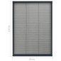 vidaXL Insektenschutz-Plissee für Fenster Aluminium Anthrazit 80x120cm vidaXL Insektenschutz-Plissee für Fenster Aluminium Anthrazit 80x120cm